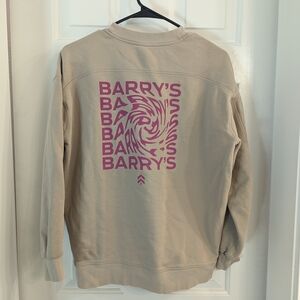 Lululemon Athletica Tan and Pink Crew Neck Sweatshirt